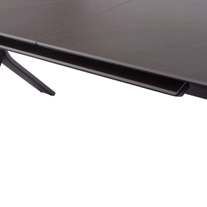 EXPANDABLE ALUMINUM DINING TABLE ANDROMEDA (L) SM6184.02 FRAME & SINTERED STONE TOP IN GREY COLOR 240-300x100x76.5H - Image 8