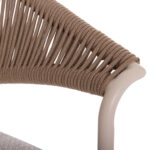 ALUMINUM DINING CHAIR STELLAR SM6320 IVORY FRAME & CUSHION-NATURAL ROPE 64,5x60x78,5Hcm - Image 8