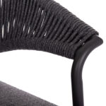 ALUMINUM DINING CHAIR STELLAR SM6320.02 ANTHRACITE FRAME & CUSHION-NATURAL ROPE 64,5x60x78,5Hcm - Image 8