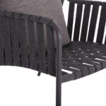 ALUMINUM ARMCHAIR STUNNER SM6323.02 ANTHRACITE FRAME-STRAP ROPE-CUSHIONS 95x106x165Hcm. - Image 8