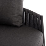 DAYBED SERIES POLARIS SM6215.01 ALUMINUM-STRAP ROPE & OLEFIN IN ANTHRACITE 164x144x84Hcm. - Image 8