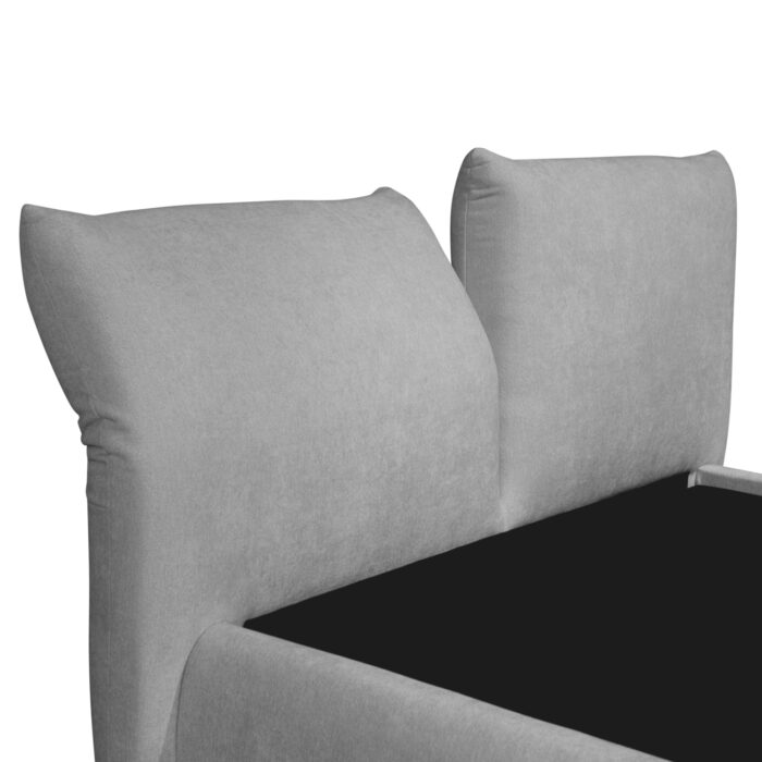 ΚΡΕΒΑΤΙ ΔΙΠΛΟ ΜΕ ΑΠΟΘ.ΧΩΡΟ NUVIA SM728.01 ΓΚΡΙ FAUX FUR ΥΦΑΣΜΑ--ΣΤΡΩΜΑ 160x200εκ - Image 8