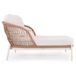 OUTDOOR DAYBED 2-SEATER QUANTUM SM6172 IVORY COLOR ALUMINUM-P.E.WICKER BEIGE 162x148x97Hcm - Image 4