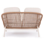 OUTDOOR DAYBED 2-SEATER QUANTUM SM6172 IVORY COLOR ALUMINUM-P.E.WICKER BEIGE 162x148x97Hcm - Image 6