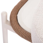 OUTDOOR DAYBED 2-SEATER QUANTUM SM6172 IVORY COLOR ALUMINUM-P.E.WICKER BEIGE 162x148x97Hcm - Image 8