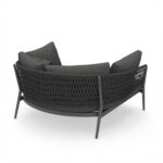 DAYBED 2-SEATER SERIES CAMELLIA SM6217.01 DARK GREY ALUMINUM-P.E.ROPE-OLEFIN 164x144x70Hcm. - Image 4