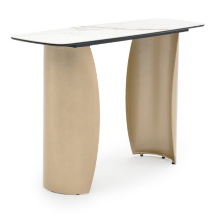 CONSOLE SERIES OBSESSION SM18088 CERAMIC TOP WITH GLASS-METAL LEGS 120x40x76Hcm.
