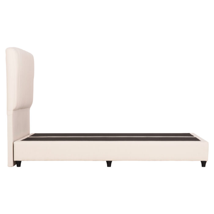 DOUBLE BED LUTHER HM717 BEIGE FABRIC FOR MATTRESS 160x200cm. - Image 4