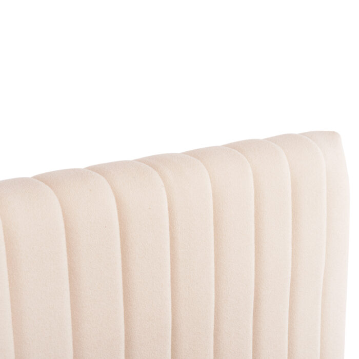 DOUBLE BED LUTHER HM717 BEIGE FABRIC FOR MATTRESS 160x200cm. - Image 5