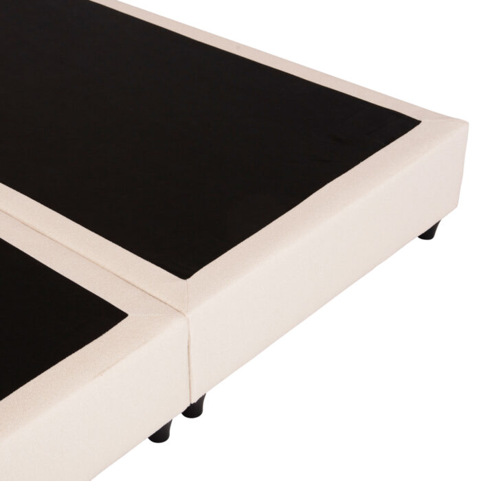 DOUBLE BED LUTHER HM717 BEIGE FABRIC FOR MATTRESS 160x200cm. - Image 6