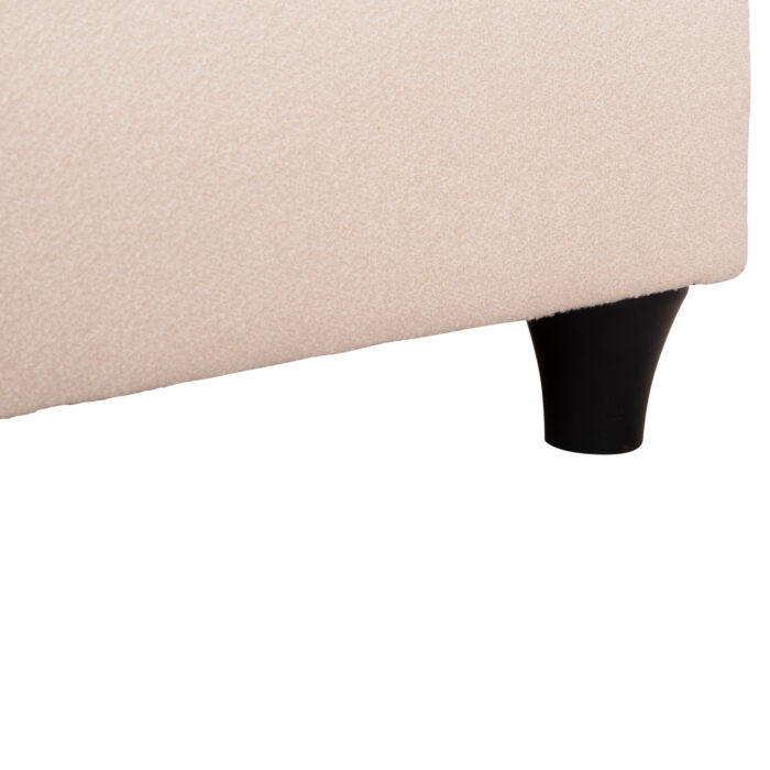 DOUBLE BED LUTHER HM717 BEIGE FABRIC FOR MATTRESS 160x200cm. - Image 7