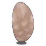 ALUMINUM SCREEN DIVIDER KOMORABI (L) SM6180 ANTHRACITE FRAME-WICKER IN BEIGE 110x33x199Hcm. - Image 3