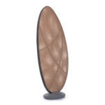 ALUMINUM SCREEN DIVIDER KOMORABI (L) SM6180 ANTHRACITE FRAME-WICKER IN BEIGE 110x33x199Hcm. - Image 4