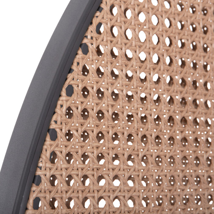 ALUMINUM SCREEN DIVIDER KOMORABI (L) SM6180 ANTHRACITE FRAME-WICKER IN BEIGE 110x33x199Hcm. - Image 6