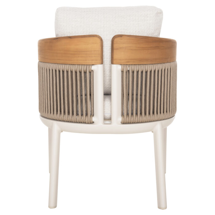 ALUMINUM DINING CHAIR SERIES ETHEREAL SM6166 TEAK WOOD-P.E.ROPE-OLEFIN 60x63x84Hcm. - Image 6