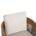 ALUMINUM DINING CHAIR SERIES ETHEREAL SM6166 TEAK WOOD-P.E.ROPE-OLEFIN 60x63x84Hcm. - Image 7