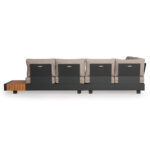 OUTDOOR CORNER LOUNGE SET 4PCS ADHARA SM6189 ALUMINUM-OLEFIN FABRIC-SINTERED STONE - Image 5