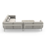 OUTDOOR LOUNGE SET 4PCS PEGASUS SM6199.02 CREAM WHITE ALUMINUM- BEIGE P.E.ROPE & OLEFIN FABRIC - Image 5