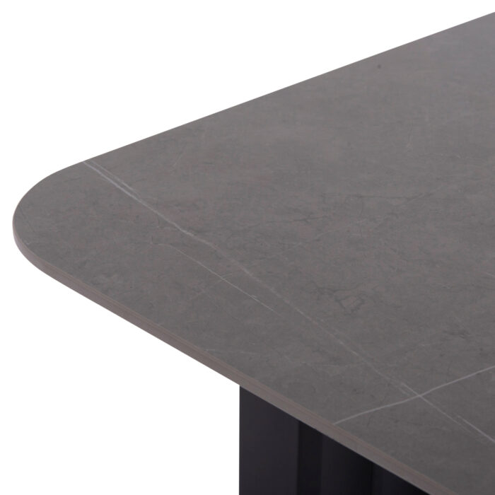 OUTDOOR LOUNGE SET 4PCS SERIES ETERNITY SM6173 ALUMINUM IN ANTHRACITE-GREY SINTERED STONE TOP - Image 7