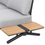 OUTDOOR CORNER LOUNGE SET 5PCS MEILANI SM6190 ALUMINUM-EUCALYPTUS WOOD-ROPE - Image 7