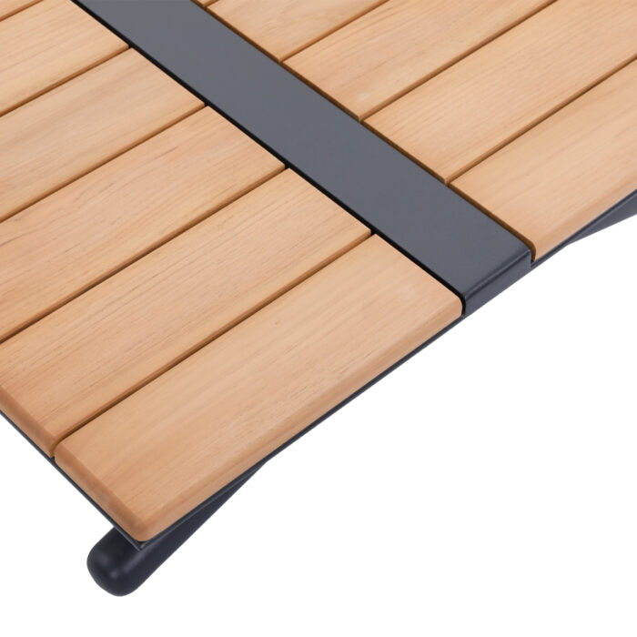 OUTDOOR CORNER LOUNGE SET 5PCS MEILANI SM6190 ALUMINUM-EUCALYPTUS WOOD-ROPE - Image 8