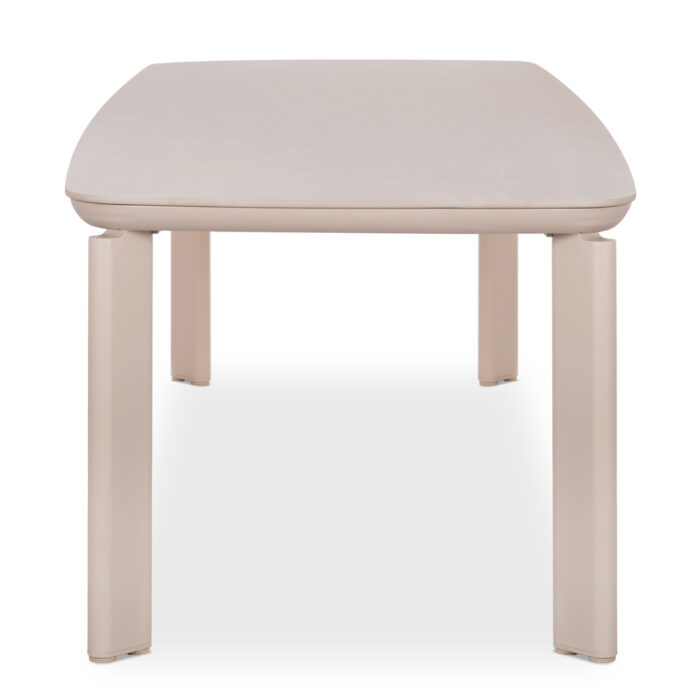 ΤΡΑΠΕΖΙ STERLIN SM6356 ΚΡΕΜ ΑΛΟΥΜΙΝΙΟ & SINTERED STONE TOP 240x100x76Yεκ. - Image 4