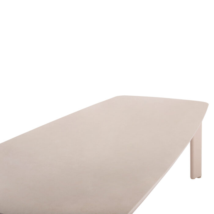 ΤΡΑΠΕΖΙ STERLIN SM6356 ΚΡΕΜ ΑΛΟΥΜΙΝΙΟ & SINTERED STONE TOP 240x100x76Yεκ. - Image 5