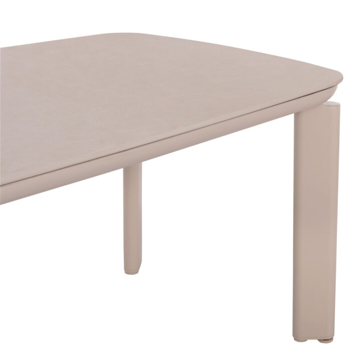 ΤΡΑΠΕΖΙ STERLIN SM6356 ΚΡΕΜ ΑΛΟΥΜΙΝΙΟ & SINTERED STONE TOP 240x100x76Yεκ. - Image 7