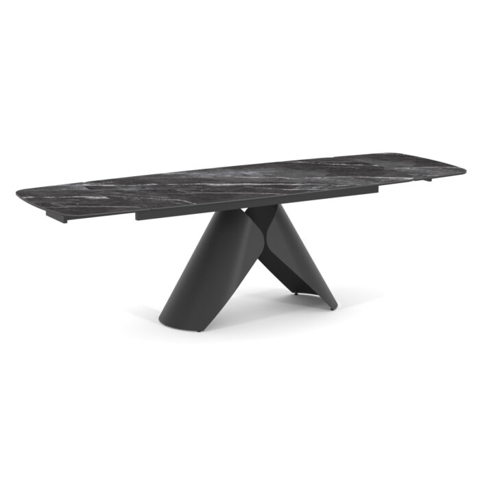 DINING TABLE EXTENDABLE HYPERION SM18097.01 CERAMIC TOP-METAL LEGS 180(40+40)x90x76Hcm. - Image 1