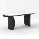 DINING TABLE SERIES OBSESSION SM18087 CERAMIC TOP-METAL LEGS 180x90x76Hcm.