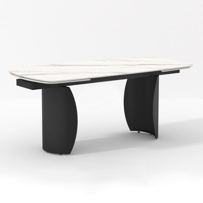 DINING TABLE SERIES OBSESSION SM18087 CERAMIC TOP-METAL LEGS 180x90x76Hcm. - Image 1