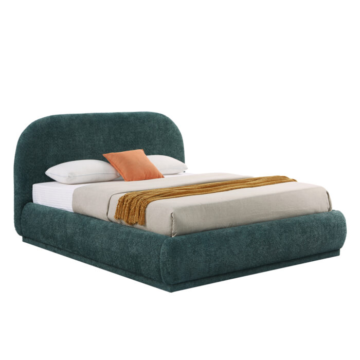 ΚΡΕΒΑΤΙ ΔΙΠΛΟ ΜΕ ΑΠΟΘ.ΧΩΡΟ NOCTIS SM726.07 ΠΡΑΣΙΝΟ CHENILLE ΥΦΑΣΜΑ--ΣΤΡΩΜΑ 160x200εκ - Image 1