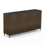 BUFFET HORIZON SM18092 CERAMIC TOP-WALNUT VENEER-METAL LEGS 160x40x85Hcm.