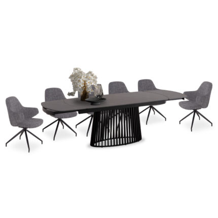ΣΕΤ ΤΡΑΠΕΖΑΡΙΑΣ 7ΤΜΧ MEMNON SM21240 ΚΕΡΑΜΙΚΟ TOP--ΓΚΡΙ ΥΦΑΣΜΑ