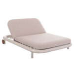 OUTDOOR DAYBED SERIES UTOPIA SM6238.02 ALUMINUM IN CREAM WHITE-OLEFIN IN BEIGE 200x150x36Hcm.
