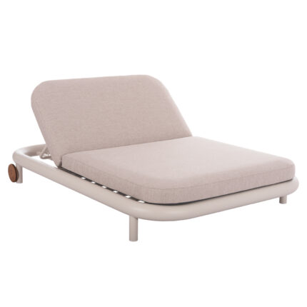 OUTDOOR DAYBED SERIES UTOPIA SM6238.02 ALUMINUM IN CREAM WHITE-OLEFIN IN BEIGE 200x150x36Hcm.