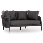 DAYBED SERIES POLARIS SM6215.01 ALUMINUM-STRAP ROPE & OLEFIN IN ANTHRACITE 164x144x84Hcm.