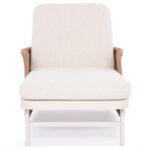 SUNLOUNGER SERIES DESTINY SM6182 IVORY COLORED ALUMINUM FRAME-BEIGE WICKER & CUSHIONS 205.5x86x58-104H - Image 4