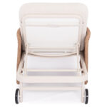 SUNLOUNGER SERIES DESTINY SM6182 IVORY COLORED ALUMINUM FRAME-BEIGE WICKER & CUSHIONS 205.5x86x58-104H - Image 7