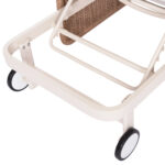 SUNLOUNGER SERIES DESTINY SM6182 IVORY COLORED ALUMINUM FRAME-BEIGE WICKER & CUSHIONS 205.5x86x58-104H - Image 8