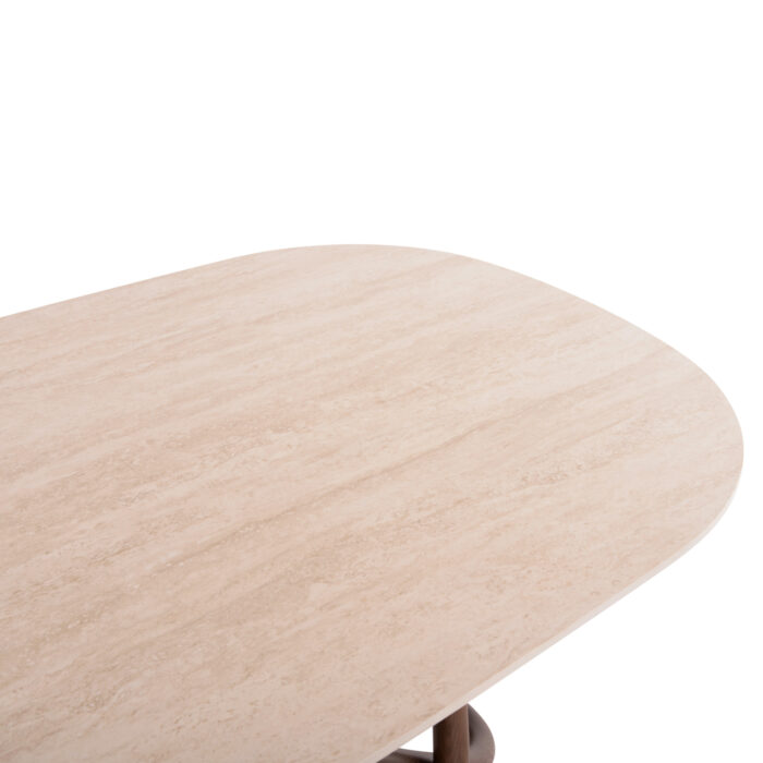 DINING TABLE ORBITER SM18352.01 CERAMIC TOP-ASHWOOD LEGS IN WALNUT COLOR 200x100x76.5Hcm. - Image 5