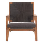 ARMCHAIR FORTUNA SM6246.02 ACACIA WOOD IN NATURAL COLOR-GREY ROPE & CUSHION 64x78,5x79Hcm. - Image 3
