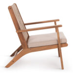 ARMCHAIR FORTUNA SM6246.01 ACACIA WOOD IN NATURAL COLOR-BEIGE ROPE & CUSHION 64x78,5x79Hcm. - Image 4