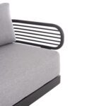 OUTDOOR LOUNGE SET 4PCS AURA SM6193.01 GREY ALUMINUM-OLEFIN FABRIC-ROCK BEAM TOP - Image 5