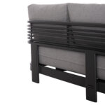 OUTDOOR LOUNGE SET 4PCS AURA SM6193.01 GREY ALUMINUM-OLEFIN FABRIC-ROCK BEAM TOP - Image 6