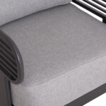 OUTDOOR LOUNGE SET 4PCS AURA SM6193.01 GREY ALUMINUM-OLEFIN FABRIC-ROCK BEAM TOP - Image 7