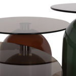 ΣΕΤ 3 ΤΡΑΠΕΖΙA ΣΑΛΟΝΙΟΥ GEMINS SM18312 ΜΕΤΑΛΛΙΚΕΣ ΒΑΣΕΙΣ-GLASS TOPS - Image 8