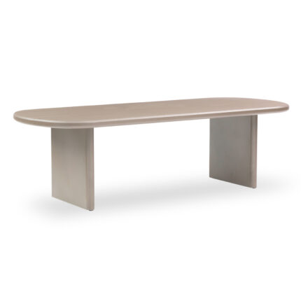 ΤΡΑΠΕΖΙ ΤΡΑΠΕΖΑΡΙΑΣ ΟΒΑΛ ABSOLUTION SM6464.02 ΜΠΕΖ ΑΛΟΥΜΙΝΙΟ 260x108x75Υεκ