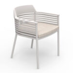 ΠΟΛΥΘΡΟΝΑ WALES SM6421.02 ΚΡΕΜ ΑΛΟΥΜΙΝΙΟ--ΜΠΕΖ OLEFIN ΥΦΑΣΜΑ 57x56,5x76,5Υεκ.