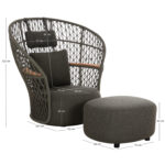 ΠΟΛΥΘΡΟΝΑ ΠΕΡΙΣΤΡΕΦ. ΜΕ ΥΠΟΠΟΔΙΟ TYCOON SM6627.06 ΑΛΟΥΜΙΝΙΟ ΠΡΑΣΙΝΟ 123x108x125Υεκ - Image 2